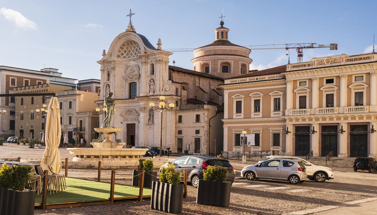 Edifici del centro storico di L'Aquila