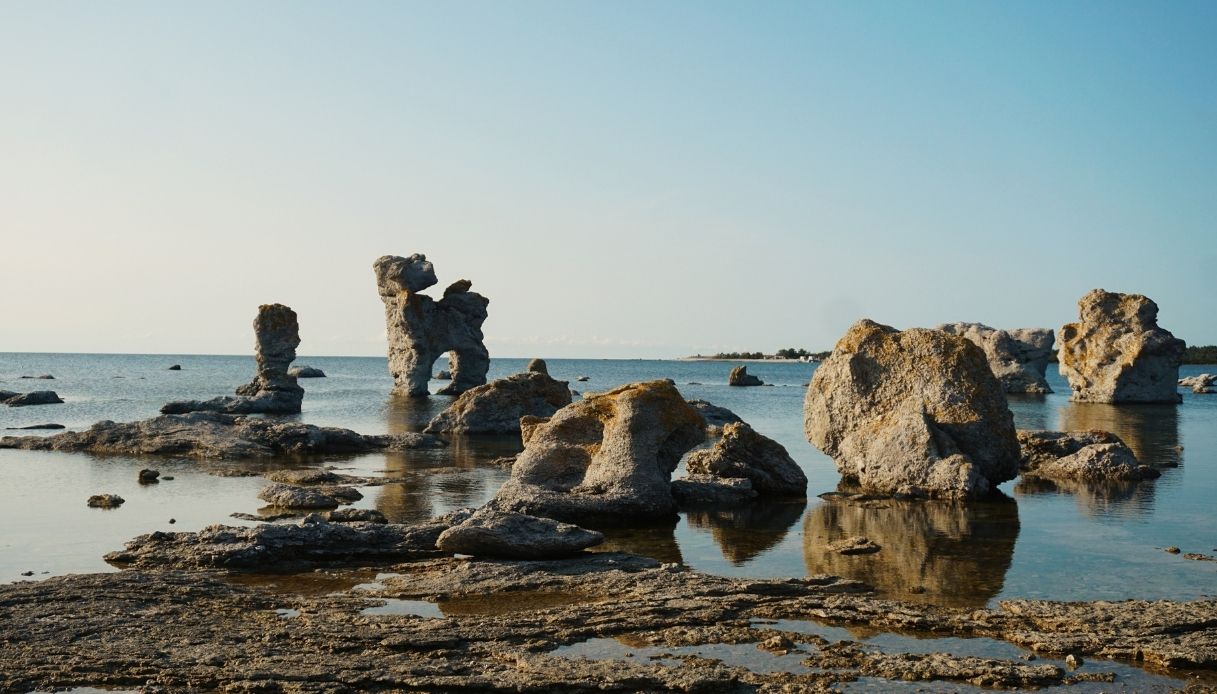 raukar, i Monoliti di Gotland