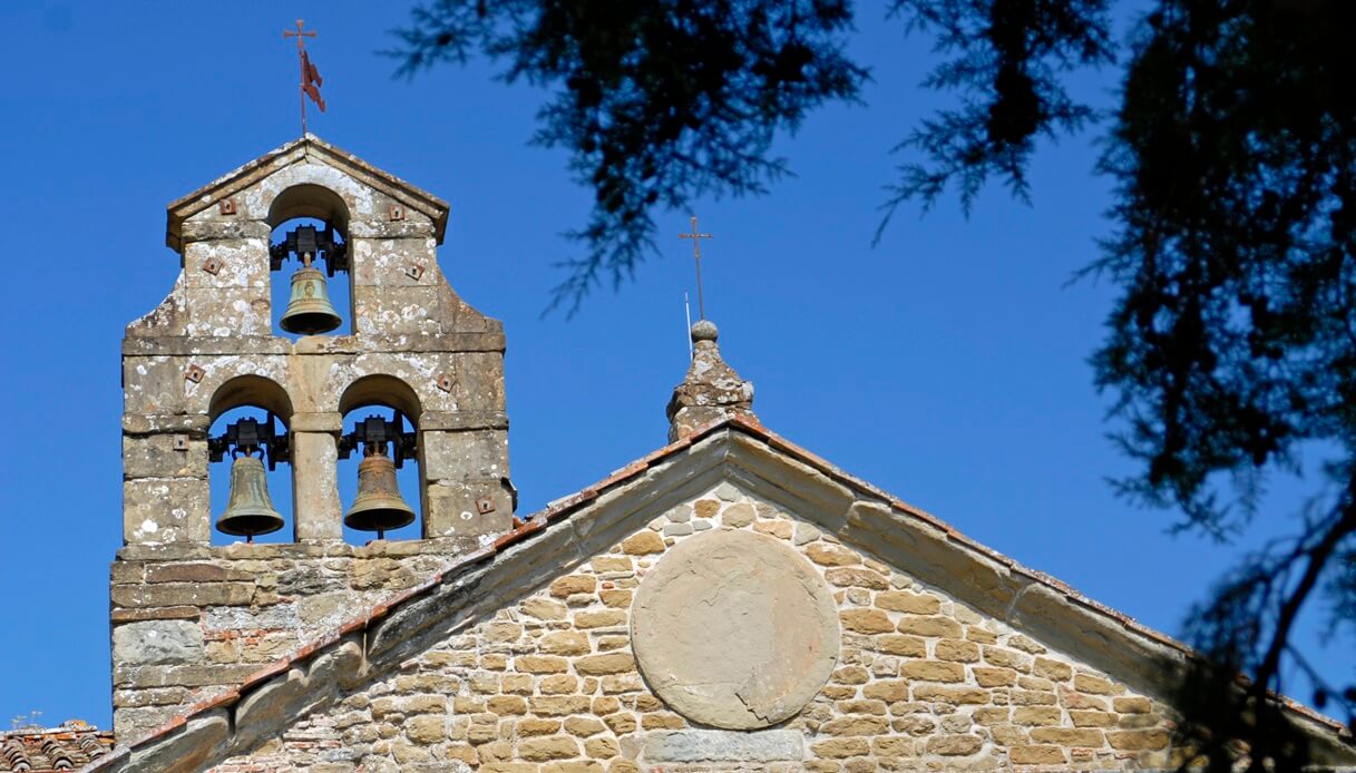 Il campanile della Pieve di Santa Maria Assunta a Stia