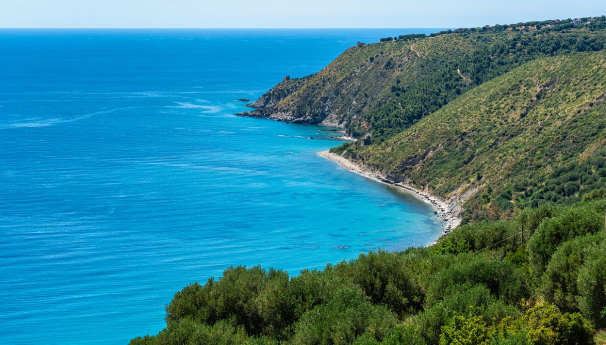 La Spiaggia Marina di Pisciotta vista dall'alto