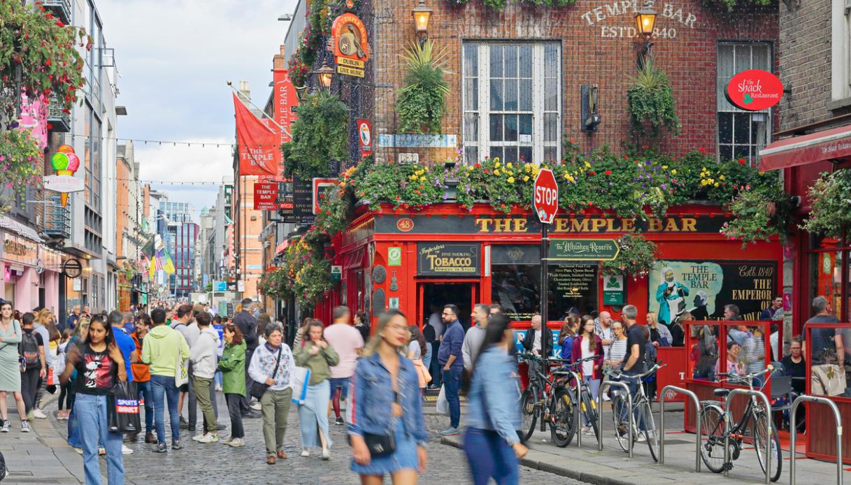 Temple Bar a Dublino in Irlanda