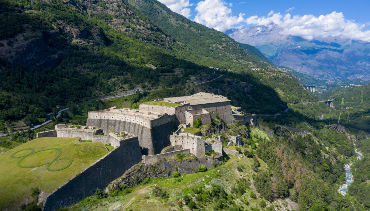 Forte di Exilles con vista sulla Val di Susa